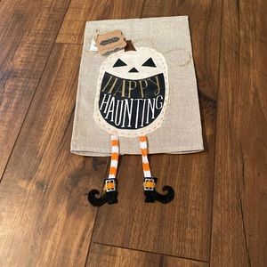Mud Pie Pumpkin Towel - 21x14”, Linen